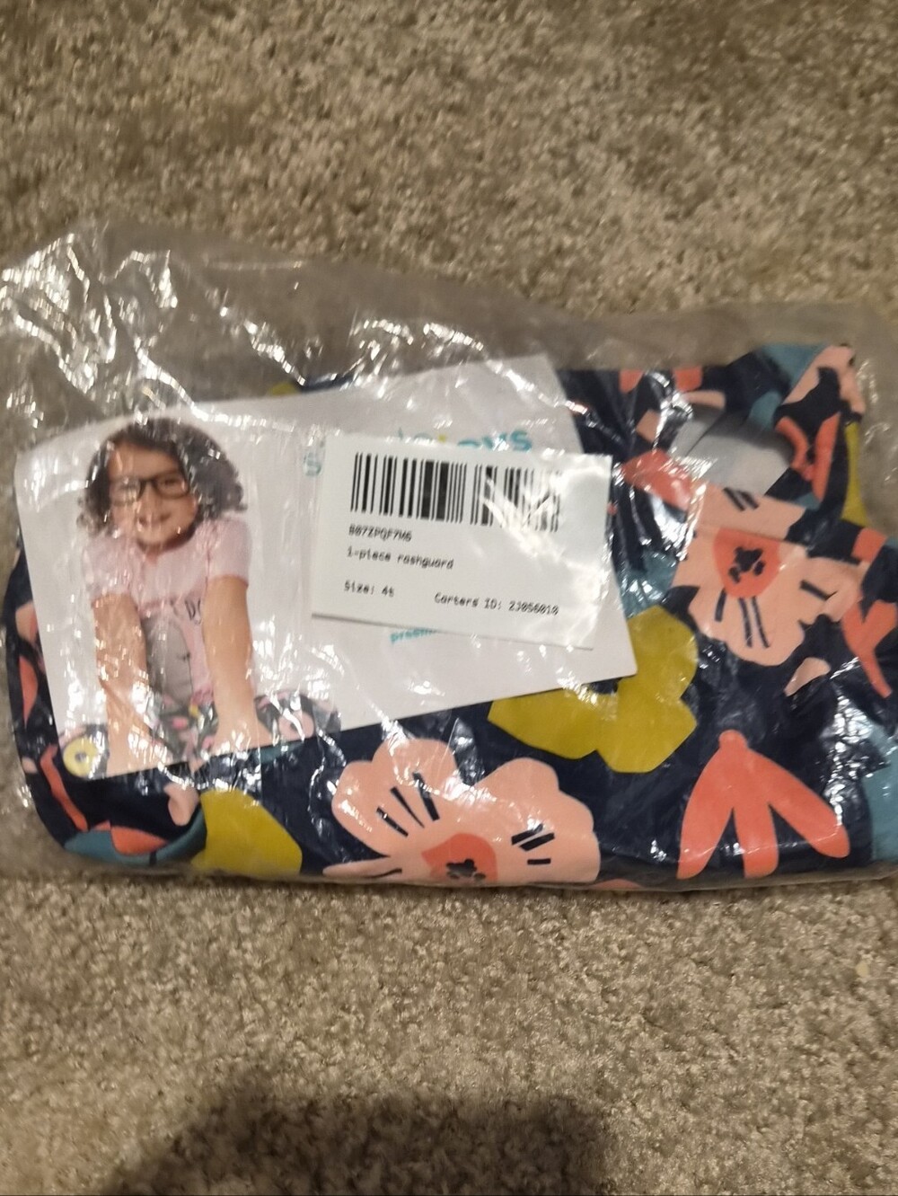 Simple Joys by Carter's Baby Girls' Long Sleeve Zipper One Piece Swimsuit